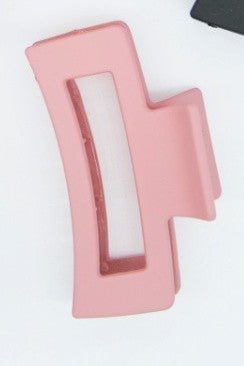Mauve Rectangle Claw Clip