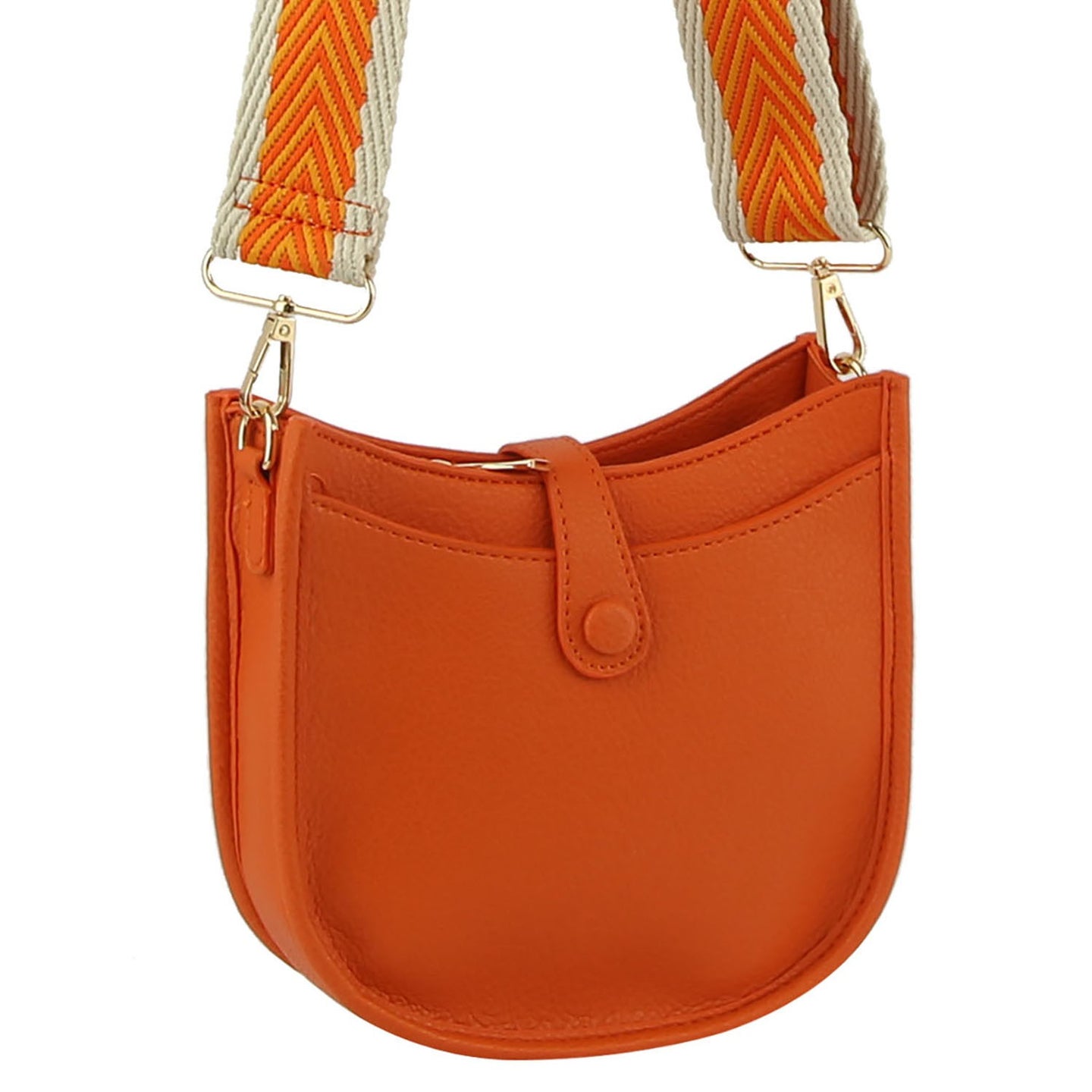 Orange Guitar Strap Hobo Bag