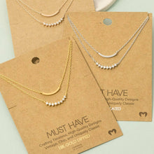 Load image into Gallery viewer, Gold Layered Bar Necklace