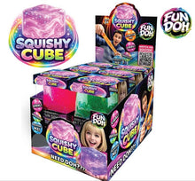 Load image into Gallery viewer, Fun Doh Squish &amp; Squeeze Sparkle Cube Fidget Toy