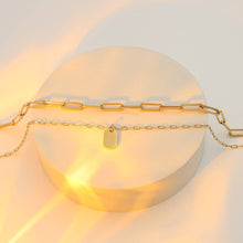 Load image into Gallery viewer, 18K Gold Link Layered Necklace
