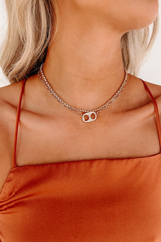 Gold Layered Paperclip Necklace