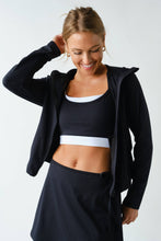 Load image into Gallery viewer, Rosewood Zip-Up Hooded Jacket