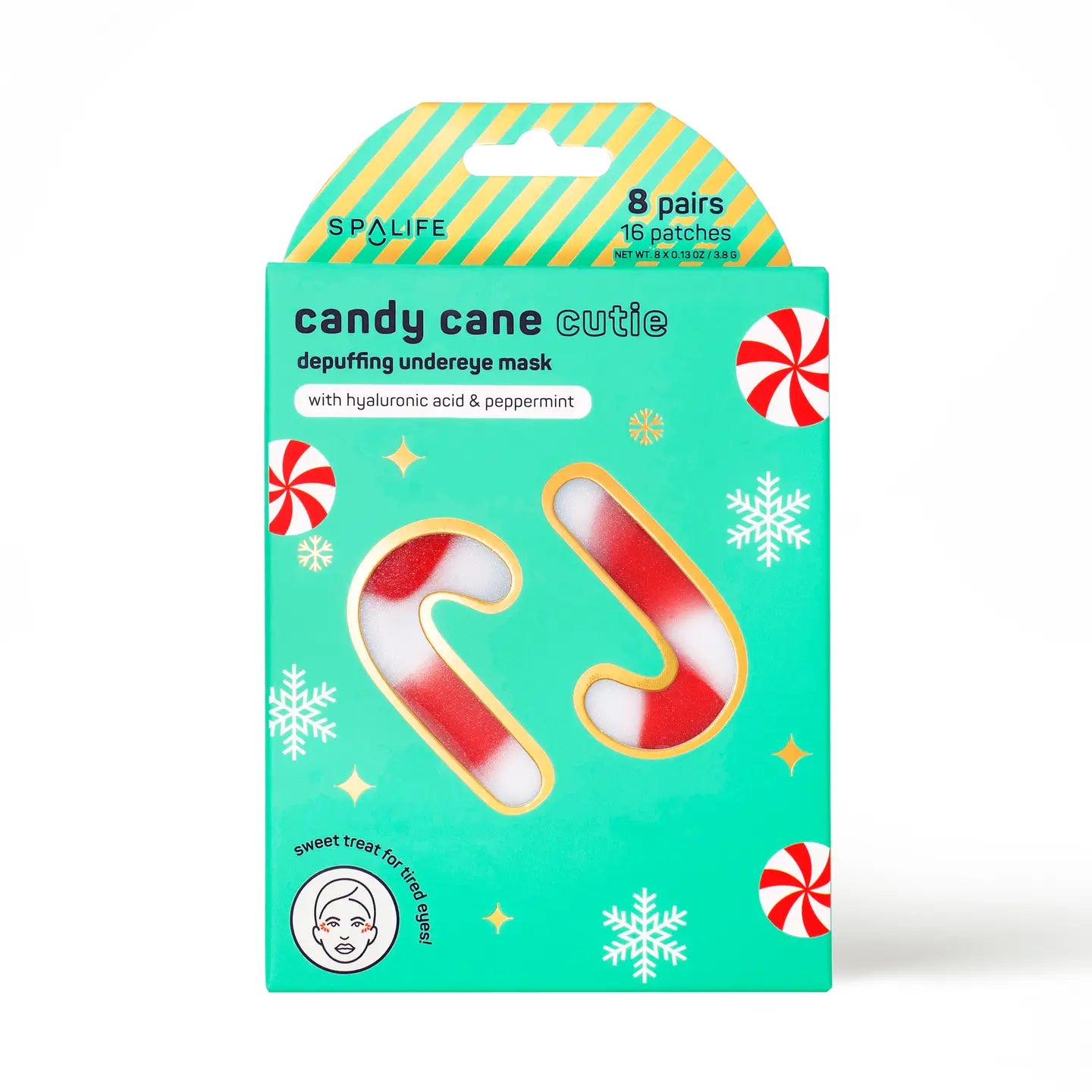 Candy Cane Eye Masks