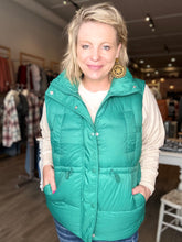 Load image into Gallery viewer, Green Puffer Vest