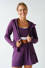 Load image into Gallery viewer, Rosewood Zip-Up Hooded Jacket