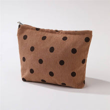 Load image into Gallery viewer, Off White Corduroy Polka Dot Bag