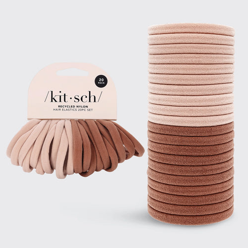 Kitsch Blush Nylon Elastics 20pc