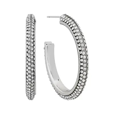 Rhinestone Hoop Earrings