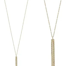 Load image into Gallery viewer, Multi Chain Tassel Necklace