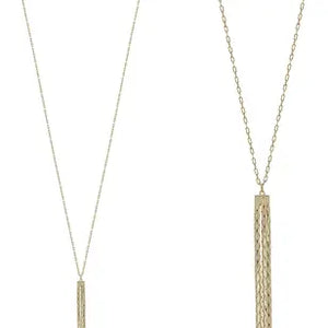 Multi Chain Tassel Necklace