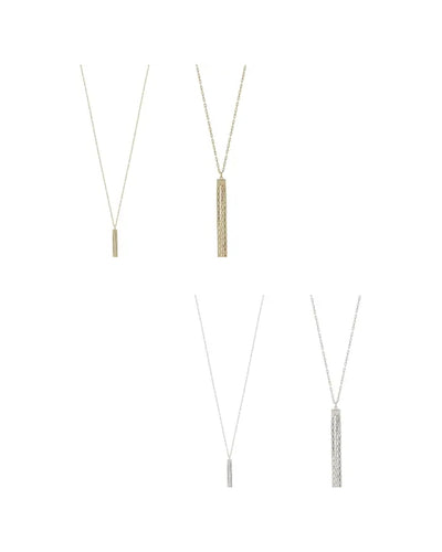 Multi Chain Tassel Necklace