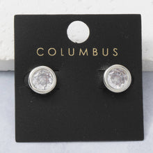 Load image into Gallery viewer, Silver Dipped Round Studs