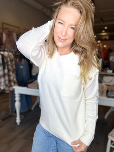 Ivory Round Neck Sweater