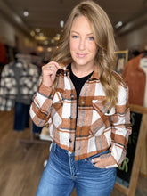 Load image into Gallery viewer, Terra Plaid Cropped Jacket