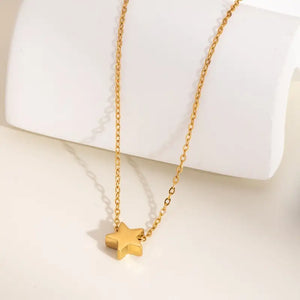 Gold Star Mini Charm Necklace