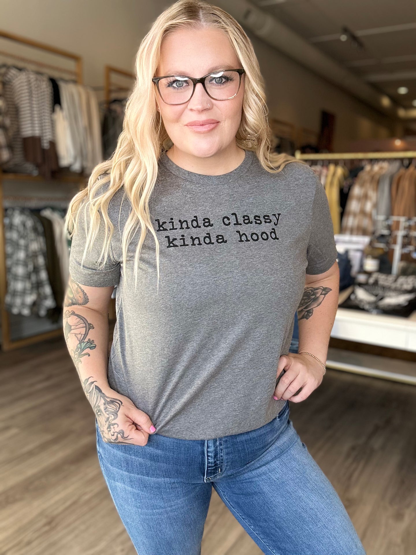 Kinda Classy Grey Tee