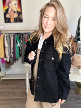 Load image into Gallery viewer, Black Denim Rock Studded Jacket