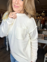 Load image into Gallery viewer, Ivory Round Neck Sweater