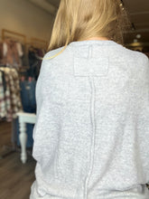 Load image into Gallery viewer, Heather Grey Brushed Oversized Sweater