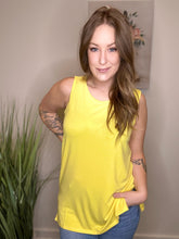 Load image into Gallery viewer, Yellow Round Neck Tunic Top