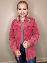 Load image into Gallery viewer, Burgundy Corduroy Button Down