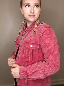 Burgundy Corduroy Button Down