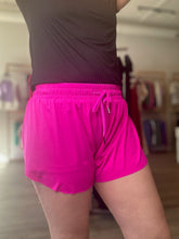 Load image into Gallery viewer, Hot Pink High Waist Knit Shorts
