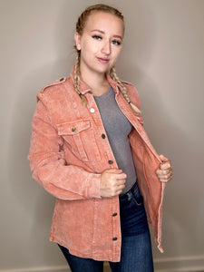 Rust Corduroy Button Down