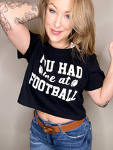 Load image into Gallery viewer, You Had Me Black Crop Graphic Tee