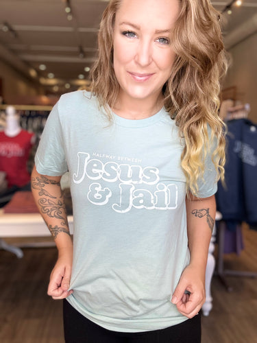 Heather Series Jesus & Jail Dusty Blue