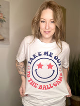 Load image into Gallery viewer, Ball Game Smiles Graphic Tee