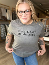 Load image into Gallery viewer, Kinda Classy Grey Tee