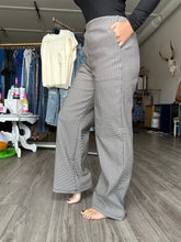 Load image into Gallery viewer, Beige Plaid Pleated Pants