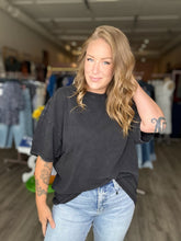 Load image into Gallery viewer, Black Washed Oversized Tee