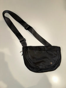 Black Double Moon Belt Bag
