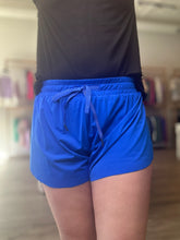 Load image into Gallery viewer, Royal Blue High Waist Knit Shorts