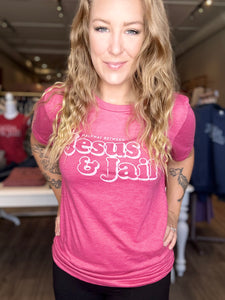 Heather Series Jesus & Jail Raspberry