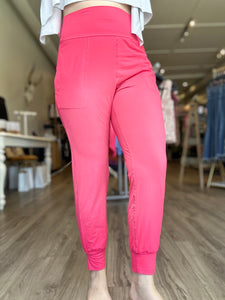 Pink Pocketed Joggers