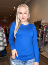 Load image into Gallery viewer, Ocean Blue Microfiber Long Sleeve