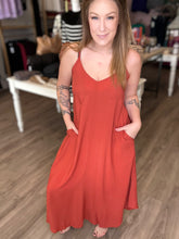 Load image into Gallery viewer, Rust Cami Dress