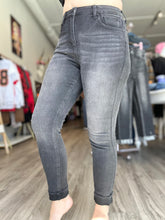 Load image into Gallery viewer, Risen Black High Rise Skinny Jeans