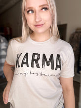 Load image into Gallery viewer, Karma Beige Graphic Tee