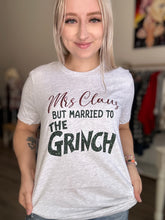 Load image into Gallery viewer, Heather Grey Mrs. Claus Tee