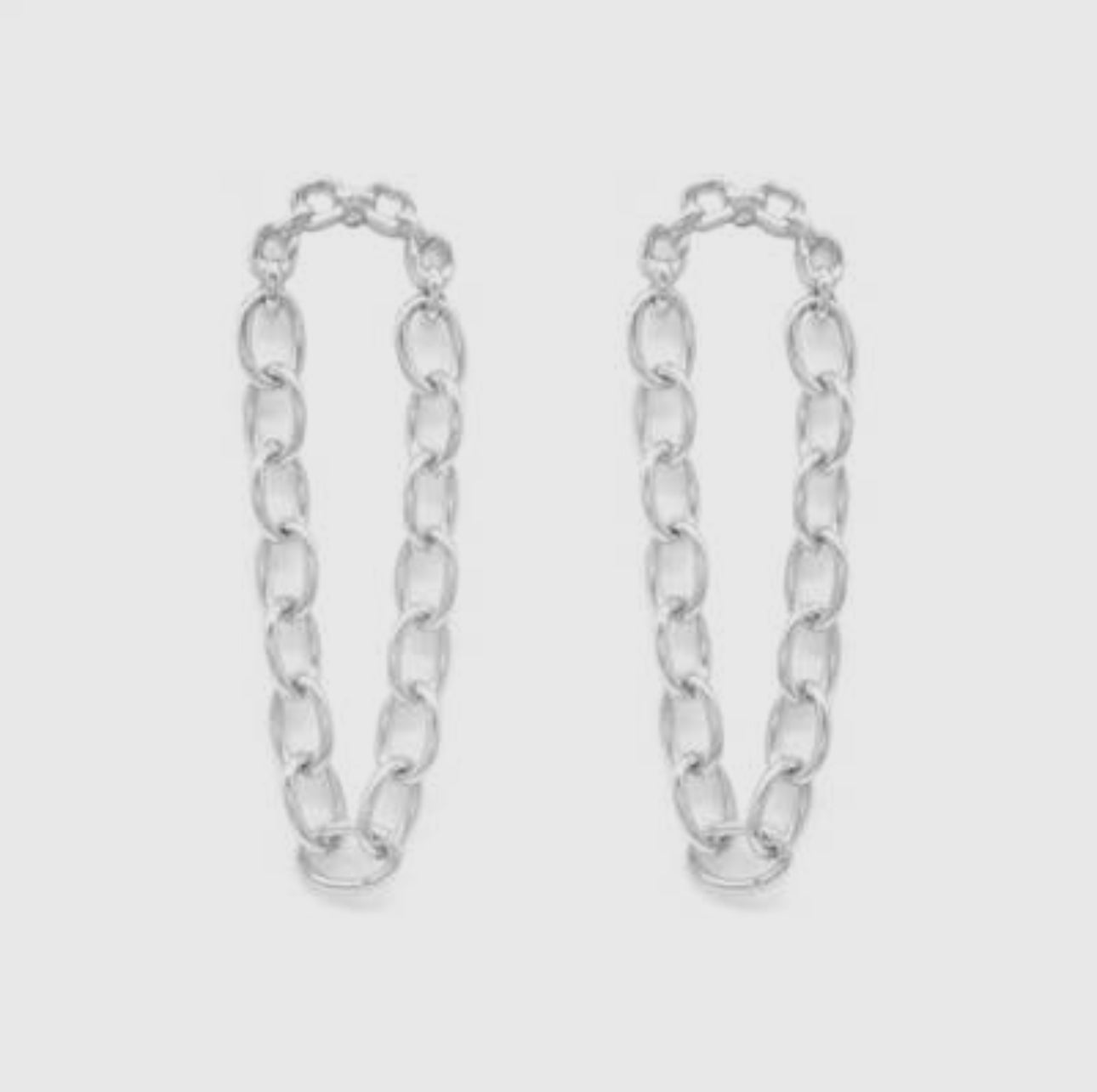 Silver Chain Earrings