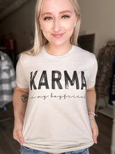Load image into Gallery viewer, Karma Beige Graphic Tee
