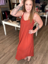 Load image into Gallery viewer, Rust Cami Dress