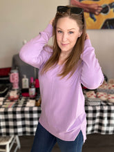 Load image into Gallery viewer, Lotus V-Neck Long Sleeve Top