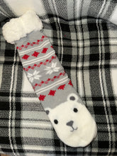 Load image into Gallery viewer, Polar Bear Sherpa Lined Socks
