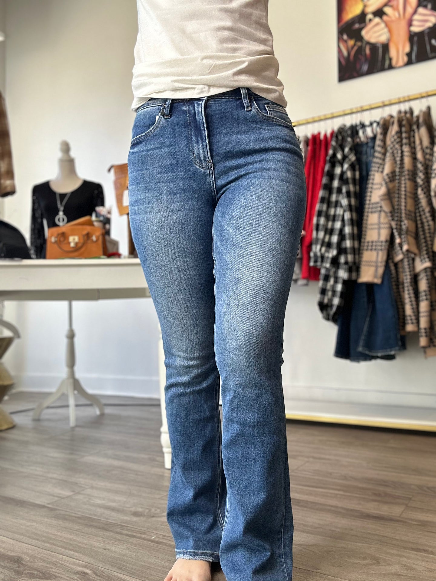 Lovervet High Rise Slim BootCut Jeans
